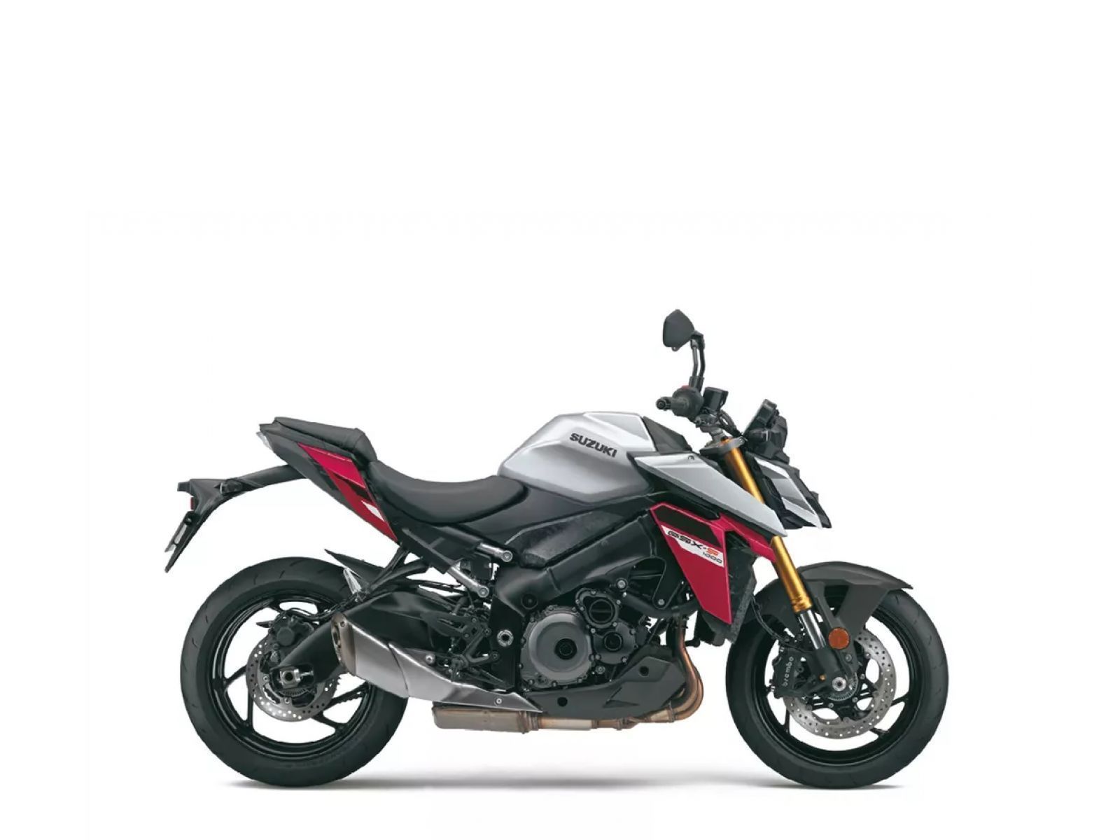 Мотоцикл SUZUKI GSX-S1000 - серебряно-красный 2023